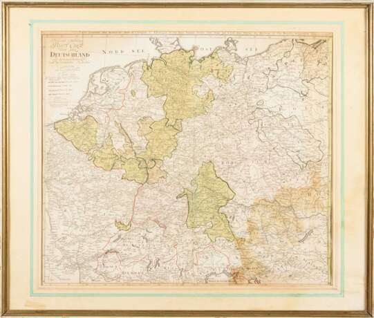 GÜSSEFELD, Franz Ludwig (1744 Osterburg - 1804 Weimar). Landkarte des Heiligen Römischen Reiches. - Foto 1