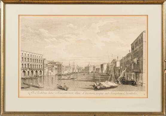 VISENTINI, Antonio Maria (1688 Venedig - 1782 Venedig). 7 Ansichten von Venedig. - photo 5