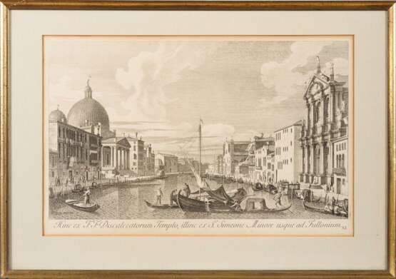 VISENTINI, Antonio Maria (1688 Venedig - 1782 Venedig). 7 Ansichten von Venedig. - photo 6