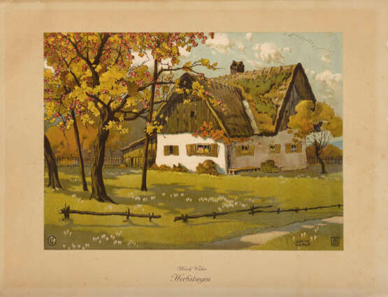 WEBER, Ulrich (1869 - 1912). "Herbstsegen". - photo 1