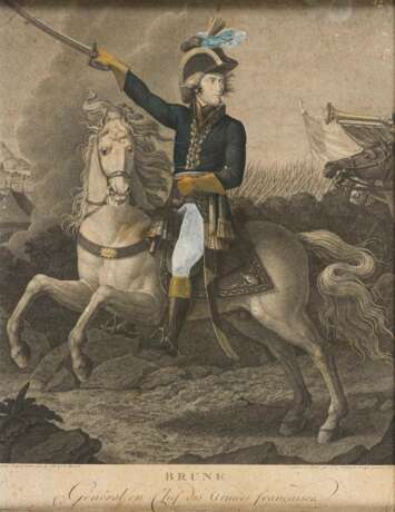 TASSAERT, Jan Joseph François (1765 - 1835?). Reiterbildnis des französischen Generals Guillaume Bru - фото 1
