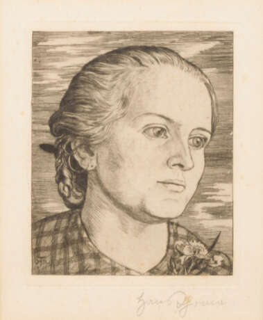 THOMA, Hans (1839 Bernau im Schwarzwald - 1924 Karlsruhe). Porträt einer Dame. - photo 1