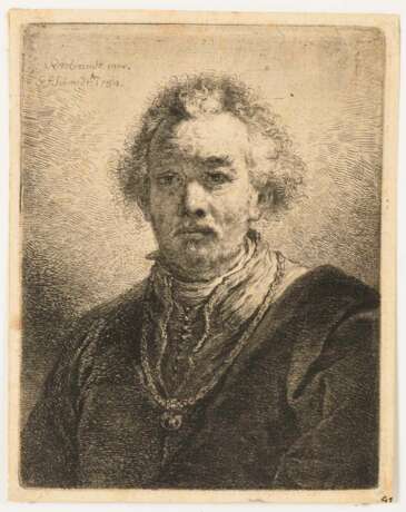 SCHMIDT, Georg Friedrich (1712 Berlin - 1775 Berlin). Bildnis eines Mannes mit Kette. - Foto 1