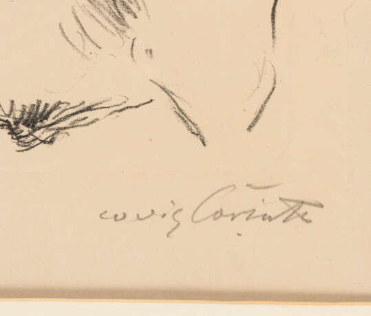 CORINTH, Lovis (1858 Tapiau - 1925 Zandvoort). Dreiteilige Tierskizze "Stier". - Foto 2