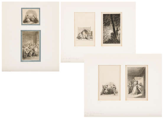 CHODOWIECKI, Daniel (1726 Danzig - 1801 Berlin). 6 Illustrationen zu "Gil Blas". - Foto 1