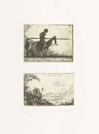 KAMMERER, Anton Paul (*1954 Weißenfels). Grafikmappe "Don Quijote in La Mancha". - Foto 9