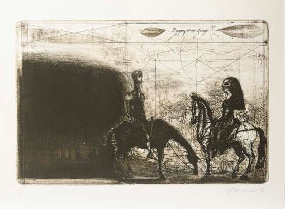 KAMMERER, Anton Paul (*1954 Weißenfels). Grafikmappe "Don Quijote in La Mancha". - photo 10
