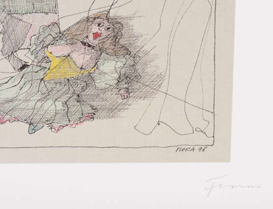 FLORA, Paul (1926 Glurns - 2009 Innsbruck). 2 Werke: "Die neugierige Nase" | "Venezianische Marionet - Foto 4