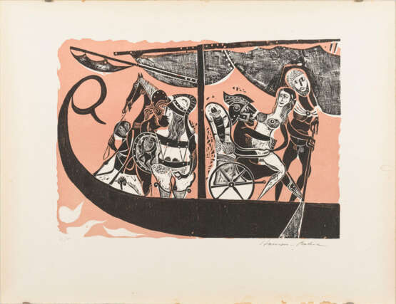 HANSEN-BAHIA (1915 Hamburg - 1978 Sao Paulo). "Odysseus mit seinen Reisegefährten". - фото 1