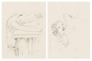 BONNARD, Pierre (1867 Fontenay-aux-Roses - 1947 Le Cannet). 2 Illustrationen aus "La Vie de Saint Mo
