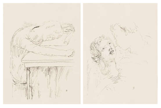 BONNARD, Pierre (1867 Fontenay-aux-Roses - 1947 Le Cannet). 2 Illustrationen aus "La Vie de Saint Mo - photo 1