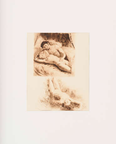 BÉCAT, Paul-Émile (1885 Paris - 1960 Paris). 2 erotische Werke. - photo 3