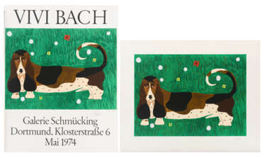 BACH, Vivi (1939 Kopenhagen - 2013 Santa Eularia). "Hans Otto von Bonlanden" + Ausstellungsplakat.