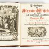 SEMLER, Johann Salomon. "Uebersetzung der algemeinen Welthistorie ..." 4 Bände. - Foto 2