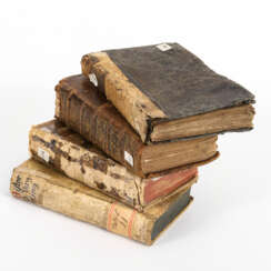 4 Bücher, 16.-18. Jahrhundert.