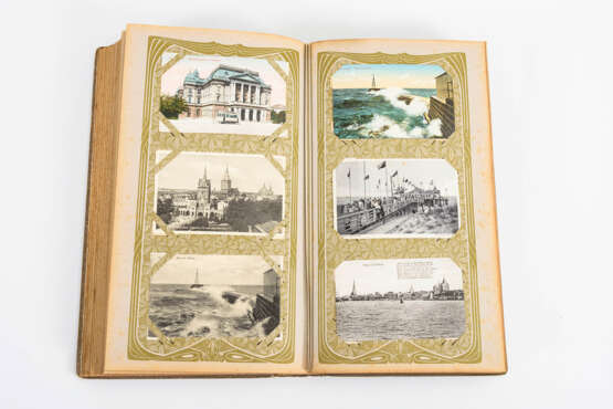 Postkartenalbum mit ca. 259 Ostsee-Ansichtskarten. - фото 2