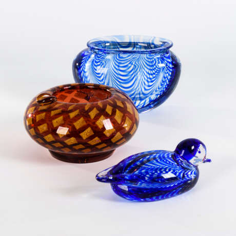 Vase, Ascher und Ente. Murano. - photo 1