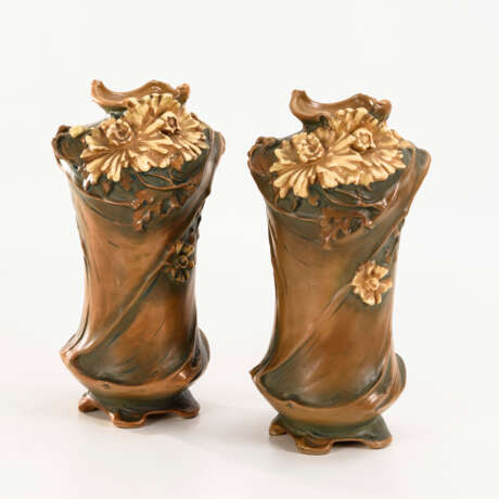 Paar Jugendstil-Vasen. Bernhard Bloch, Eichwald.. - Foto 1