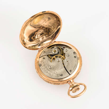 Vergoldete Damentaschenuhr. American Waltham Watch Co. - Foto 3