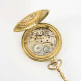 Goldene Savonnette an vergoldeter Uhrenkette. Chronomètre Corgémont Watch. - фото 4