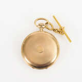 Goldene Taschenuhr mit Uhrenhalter. Longines. - photo 3