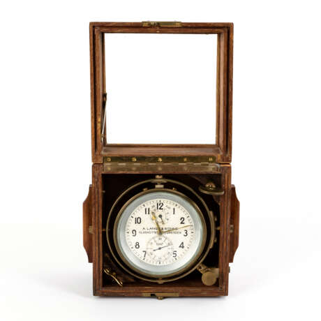Schiffschronometer mit 56 h Gangreserve. A. Lange & Söhne Glashütte B/Dresden. - photo 4