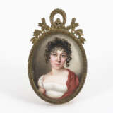 Empire-Miniatur: Bildnis einer jungen Frau. - Foto 1