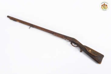 Restaurierungsbedürftiges Perkussionsgewehr. Restaurierungsbedürftiges Perkussionsgewehr.