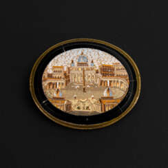 Italian micro-mosaic brooch.