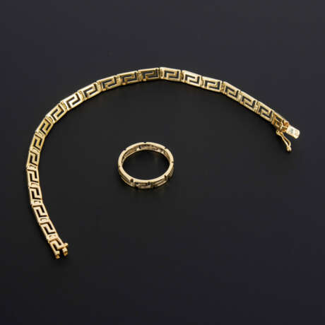 Armband und Ring mit Mäanderdekor. - photo 3