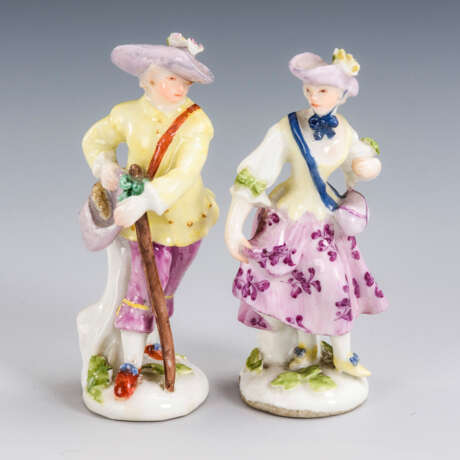 Paar Miniaturfiguren: Schäferpaar. Meissen. - photo 1