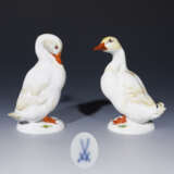 Paar Tierfiguren: Ente und Erpel. Meissen. - photo 1
