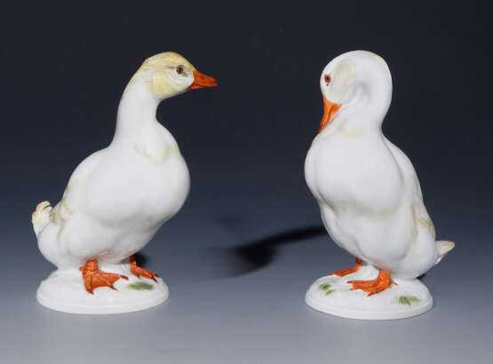Paar Tierfiguren: Ente und Erpel. Meissen. - фото 2