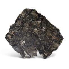 END PIECE OF A METEORITE FROM THE MOON — THE INTERIOR AND EXTERIOR OF TOUAT 005 REVEALED