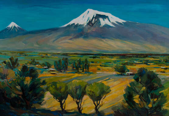 Gemälde „Ararat“, Leinwand, Öl, Realismus, Landschaftsmalerei, Russland, 2017 - Foto 1