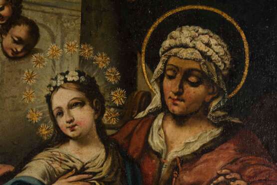 Großes Heiligengemälde mit Maria und Anna. - Foto 4