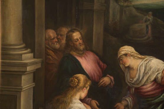 BASSANO, Francesco - Kopie nach. Jesus bei Maria und Martha. - photo 4