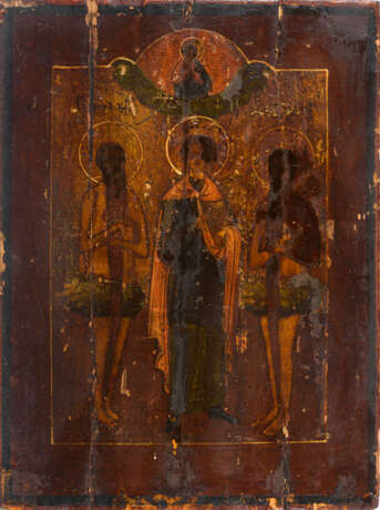 Drei Ikonen mit Jesus und Heiligen. - фото 2
