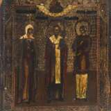 Drei Ikonen mit Jesus und Heiligen. - photo 3