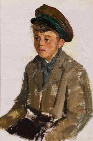 ULJANOW, Nikolei Iwanowitsch (1922 Poluchkino - 1990). "Junge mit Mütze". - фото 1