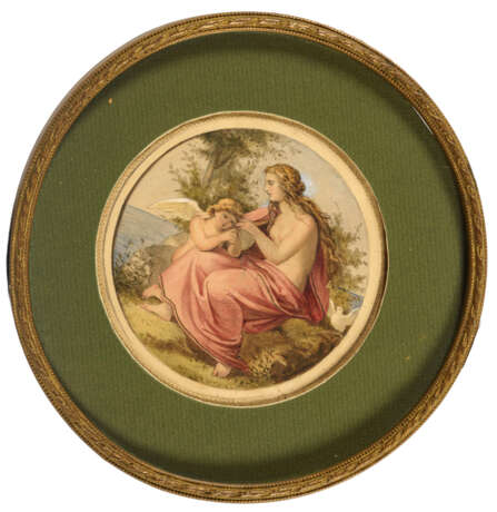 STRAUß, Ernst (* 1840 Dresden). Venus und Amor. - photo 1