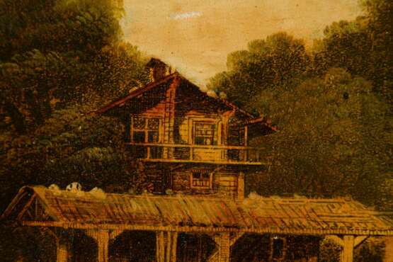 Maler 1. Hälfte 19. Jahrhundert: Zwei Landschaften. - Foto 4