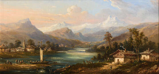 JEKLIN, Andreas (1823 Schiers - 1889 Rongellen). Lac d'Annecy. - Foto 1