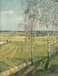 HOHLFELD, Leo (1872 Waren - 1951 Dessau). Sonnige Landschaft.