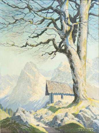 TILSNER, Kurt Karl (1909 - 1989). Alpenlandschaft. - photo 1