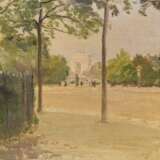 DE NITTIS, Giuseppe zugeschrieben (1846 Barletta - 1884 St.-Germain-en-Laye/Paris). Ölstudie mit Str - Foto 1
