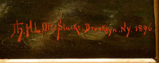 STUCKE, Th. H. L. Otto. Schiffe im Mondschein vor New York. - фото 3