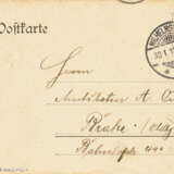 ONKEN, Carl Eduard (1846 Jever - 1934 Wien). Drei bemalte Postkarten. - фото 2