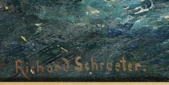 SCHROETER, Richard (1873 Breslau - 1942 Berlin). Hohe Wellen. - Foto 2