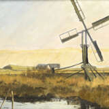 ØBRO, Aage (1884 Raagelund - 1978 Soro). Landschaft mit Windmühle. - фото 1